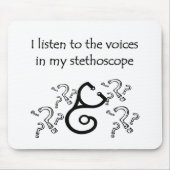 おもしろいな医者かナースのTシャツおよびギフト マウスパッド (正面)