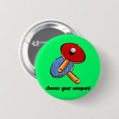 おもしろいな卓球 缶バッジ (正面&裏面)