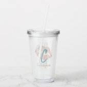 おもしろいな南ことわざは私の屑のタイポグラフィに接吻します アクリルタンブラー (裏面)