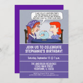 おもしろいな占い師の誕生会 招待状 (正面/裏面)