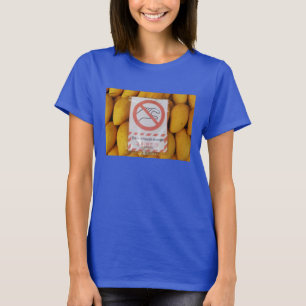 おもしろいな印は「mangoに触れません tシャツ