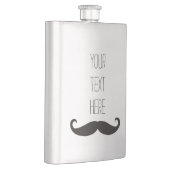 おもしろいな口ひげ/Schnurrbart + あなたの文字 フラスク (右)