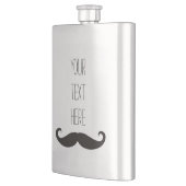 おもしろいな口ひげ/Schnurrbart + あなたの文字 フラスク (左)