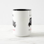 おもしろいな古くないしかしクラシックなヴィンテージ車 マグカップ (中央)