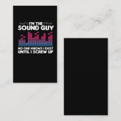 おもしろいな可聴周波エンジニアの技術者私は健全な人です 名刺 (正面/裏面)