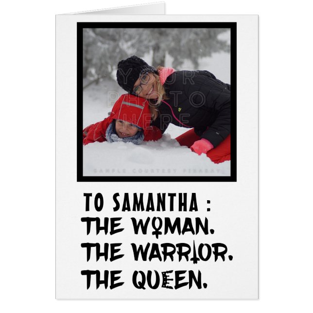 おもしろいな名前をカスタムする女性戦士女王 (正面)