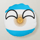 おもしろいな向くオタク系のなアルゼンチンCountryball ラウンドクッション (裏面)