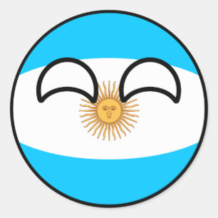 おもしろいな向くオタク系のなアルゼンチンCountryball ラウンドシール