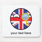 おもしろいな向くオタク系のなイギリスCountryball マウスパッド (正面)