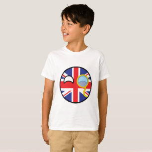 おもしろいな向くオタク系のなイギリスCountryball Tシャツ