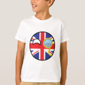 おもしろいな向くオタク系のなイギリスCountryball Tシャツ (正面)