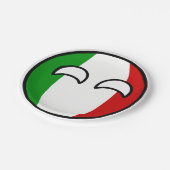 おもしろいな向くオタク系のなイタリアCountryball ペーパープレート (アングル)