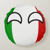 おもしろいな向くオタク系のなイタリアCountryball ラウンドクッション (裏面)