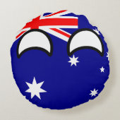 おもしろいな向くオタク系のなオーストラリアCountryball ラウンドクッション (裏面)