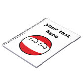 おもしろいな向くオタク系のなオーストリアCountryball ノートブック (左側)