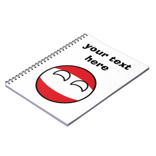 おもしろいな向くオタク系のなオーストリアCountryball ノートブック (左側)