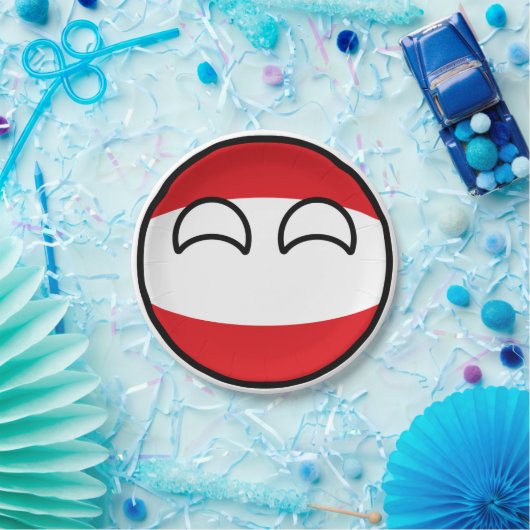 おもしろいな向くオタク系のなオーストリアCountryball ペーパープレート (パーティー)