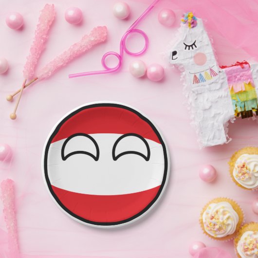 おもしろいな向くオタク系のなオーストリアCountryball ペーパープレート (パーティー)