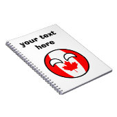 おもしろいな向くオタク系のなカナダCountryball ノートブック (右側)