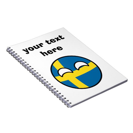 おもしろいな向くオタク系のなスウェーデンCountryball ノートブック (右側)