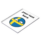 おもしろいな向くオタク系のなスウェーデンCountryball ノートブック (左側)