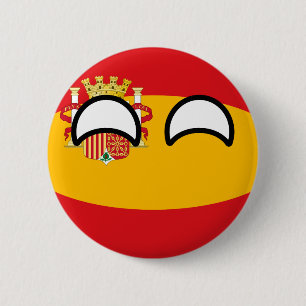 おもしろいな向くオタク系のなスペインCountryball 缶バッジ