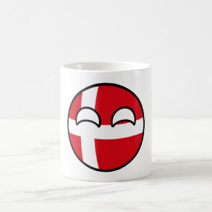 おもしろいな向くオタク系のなデンマークCountryball コーヒーマグカップ