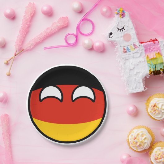 おもしろいな向くオタク系のなドイツCountryball ペーパープレート (パーティー)