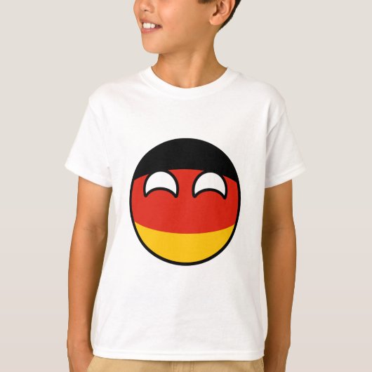おもしろいな向くオタク系のなドイツCountryball Tシャツ (正面)