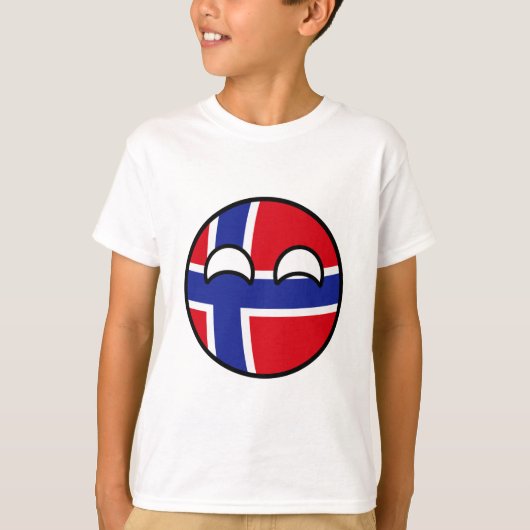 おもしろいな向くオタク系のなノルウェーCountryball Tシャツ (正面)