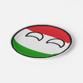 おもしろいな向くオタク系のなハンガリーCountryball ペーパープレート (アングル)