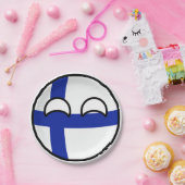 おもしろいな向くオタク系のなフィンランドCountryball ペーパープレート (パーティー)