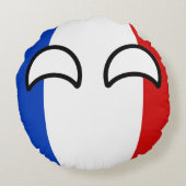 おもしろいな向くオタク系のなフランスCountryball ラウンドクッション (裏面)