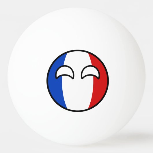 おもしろいな向くオタク系のなフランスCountryball 卓球ボール (正面)