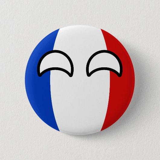 おもしろいな向くオタク系のなフランスCountryball 缶バッジ (正面)