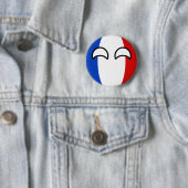 おもしろいな向くオタク系のなフランスCountryball 缶バッジ (インサイチュ)