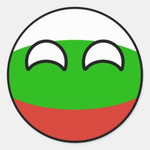 おもしろいな向くオタク系のなブルガリアCountryball ラウンドシール