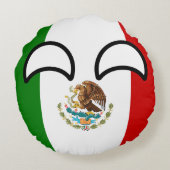おもしろいな向くオタク系のなメキシコCountryball ラウンドクッション (裏面)