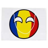 おもしろいな向くオタク系のなルーマニアCountryball ラージペーパーバッグ (裏面)