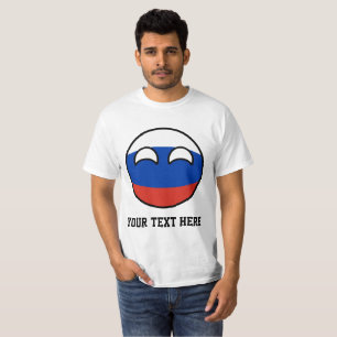 おもしろいな向くオタク系のなロシアCountryball Tシャツ