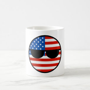 おもしろいな向くオタク系の米国Countryball コーヒーマグカップ