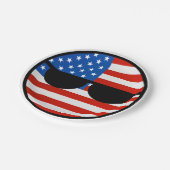 おもしろいな向くオタク系の米国Countryball ペーパープレート (アングル)