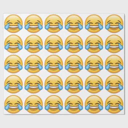 おもしろいな喜びのemojiの破損 ラッピングペーパー (フラット)