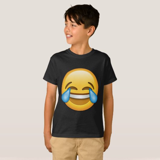 おもしろいな喜びのemojiの破損 tシャツ (正面フル)