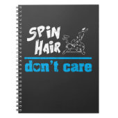 おもしろいな回転のクラスの屋内サイクリングの回転の回転の毛 ノートブック (正面)