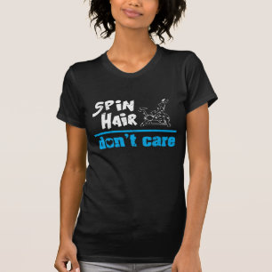 おもしろいな回転のクラスの屋内サイクリングの回転の回転の毛 Tシャツ