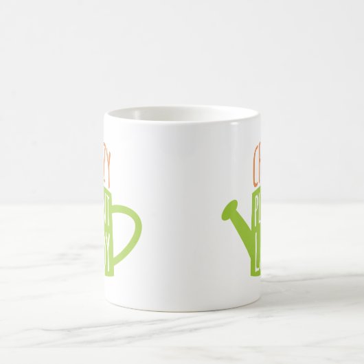 おもしろいな園芸発言熱狂するな植物の女性 コーヒーマグカップ (中央)