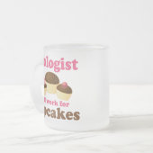 おもしろいな地質学者 フロストグラスマグカップ (正面左)