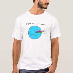 おもしろいな基本的な人間は必要とします(90%のインターネット) Tシャツ