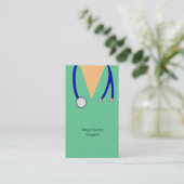 おもしろいな外科医およびMedic聴診器の博士はごしごし洗います 名刺 (スタンド正面)